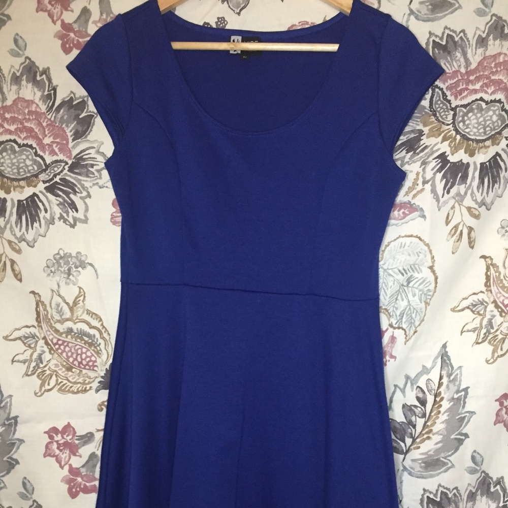 Vibe Blue Skater Dress